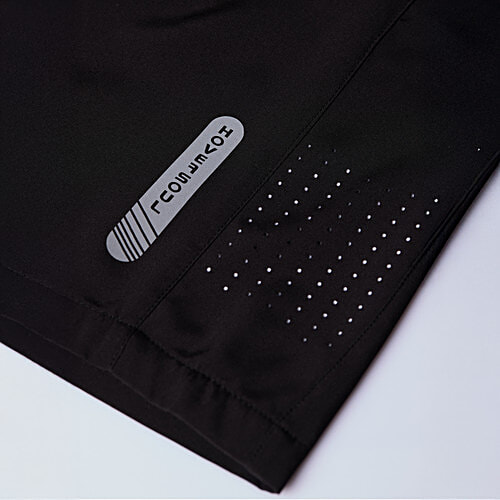 Hoversoul Men's Black & Grey Active Wear Shorts, 1 pc (Size - XL) 95% Polyester 5% Lycra