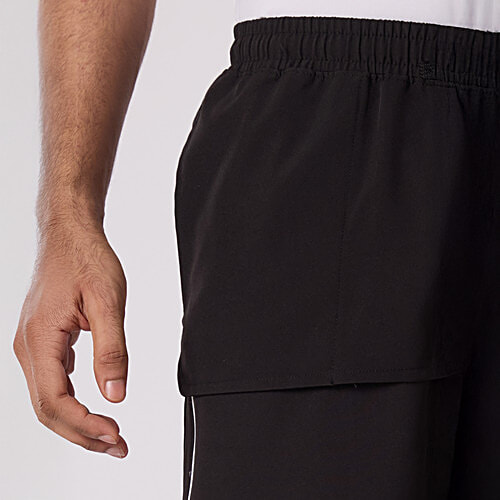 Hoversoul Men's Black & White Active Wear Shorts, 1 pc (Size - S)