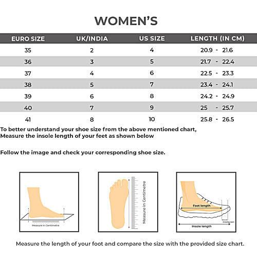 Redtape Women's Walking Slip-On Shoes - White/Green/Orange, 1 Pair (UK/IND-6) Everyday Wear, Style & Comfort