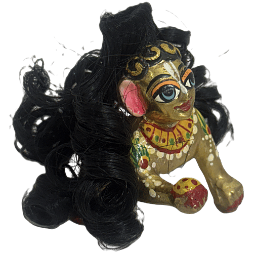 Melukhha Laddu Gopal With Curly Hair - 0-4, 1 pc  