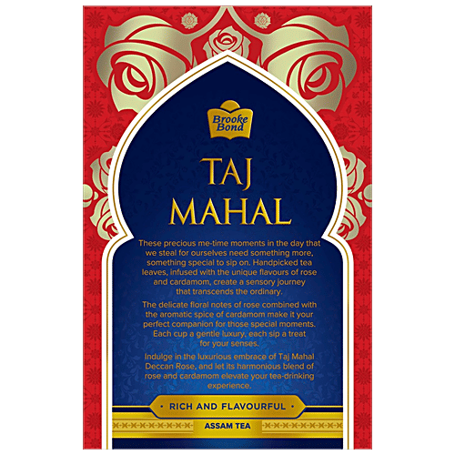 Taj Mahal Deccan Rose Flavoured Tea, 250 g Rich & Flavourful