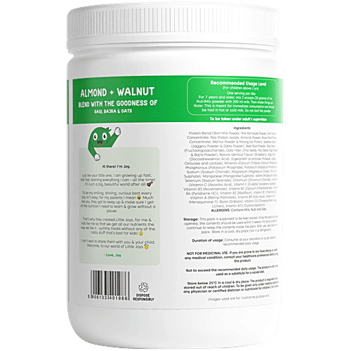 Little Joys Strawberry Flavour Nutrimix For 2+ Years, 350 g  Supports Bone Health, Supports Brain Development, 23 Essential Vitamins & Minerals, Naturally Sweetened