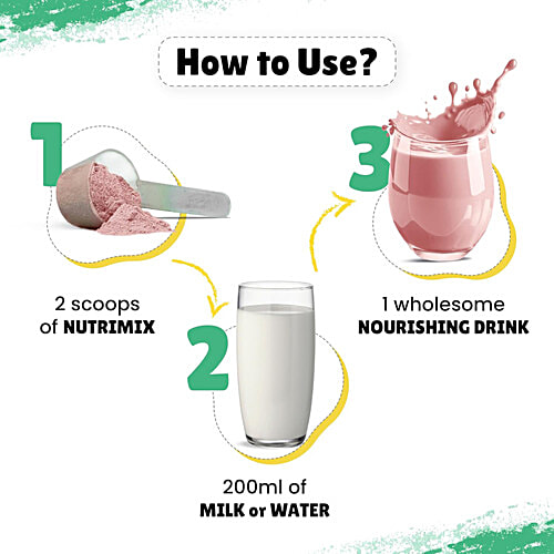 Little Joys Strawberry Flavour Nutrimix For 2+ Years, 350 g  Supports Bone Health, Supports Brain Development, 23 Essential Vitamins & Minerals, Naturally Sweetened