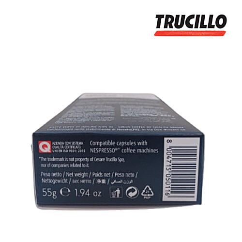 Trucillo IL Mio Espresso Arabica Coffee Capsule, 50 g (10x5 g) Compatible Nespresso Machine Capsules, Ground Coffee