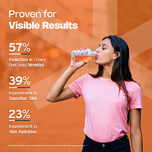 Nutriburst Orange Flavour Japanese Marine Collagen, 100 g High Absorption 8 g Collagen