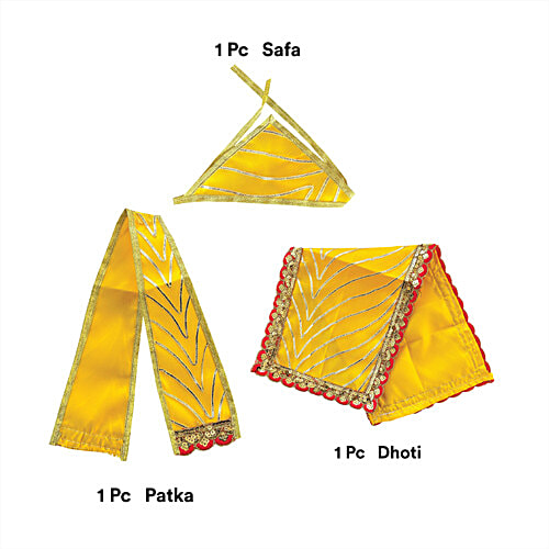 Pujashree Sai Baba Vastra for 3 to 4 inches idol, 3 Pcs  