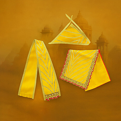 Pujashree Sai Baba Vastra for 3 to 4 inches idol, 3 Pcs  