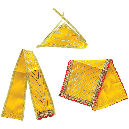 Pujashree Sai Baba Vastra for 3 to 4 inches idol, 3 Pcs  