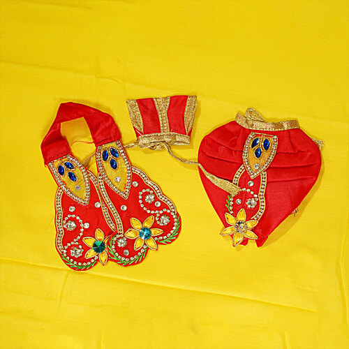 Pujashree Ganeshji Vastra - For 10.16 Cm Idol, 3 pcs