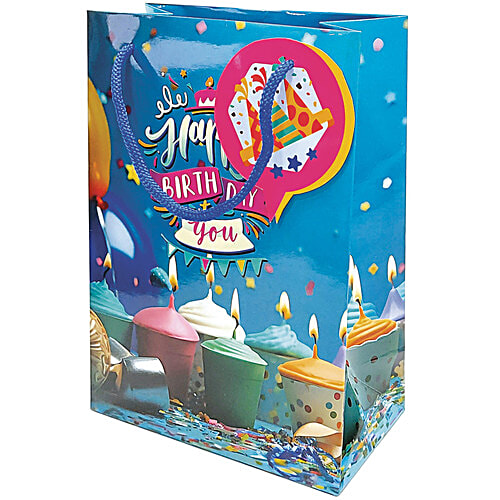 Archies Happy Birthday To You Design Printed Paper Gift Bag - Small, 3 pcs  