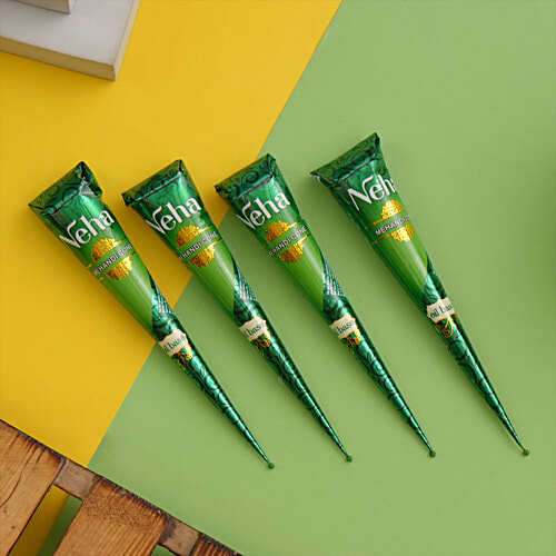 Neha Herbals Mehendi Cone, 100 g (4x25 g)