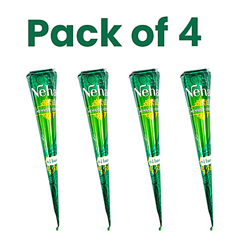 Neha Herbals Mehendi Cone, 100 g (4x25 g)