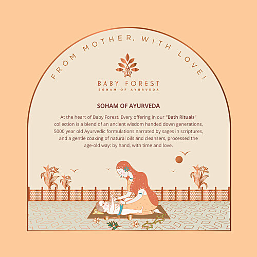 Baby Forest Maasoom Maalish Baby Body Massage Oil, 200 ml  Enriched with Veldt Grape Rujamari Til oil Derma safe