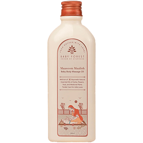 Baby Forest Maasoom Maalish Baby Body Massage Oil, 200 ml  Enriched with Veldt Grape Rujamari Til oil Derma safe