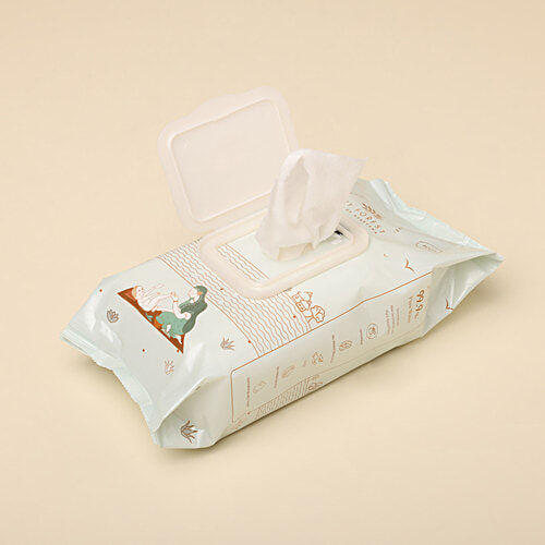 Baby Forest Neer 99.9% Water Baby Wipes, 72 pcs Ideal for 0 Plus Months, Protects Baby's Skin, 3x Thicker & Softer