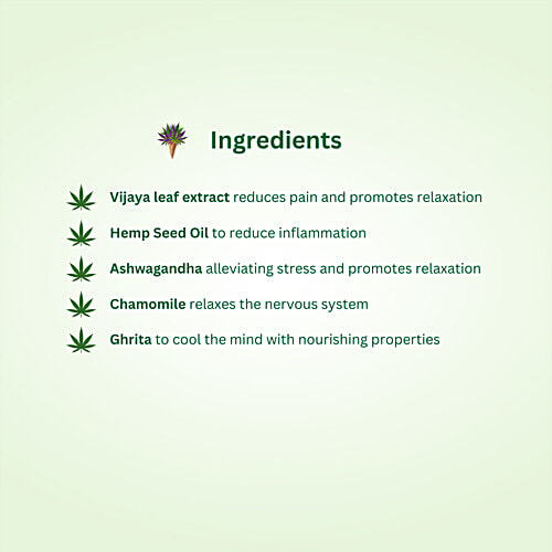 Hampa Wellness Hemp Migraine Pain Relief Roll On, 10 ml  Improves Circulation, Reduces Stress, Soothing Sensation