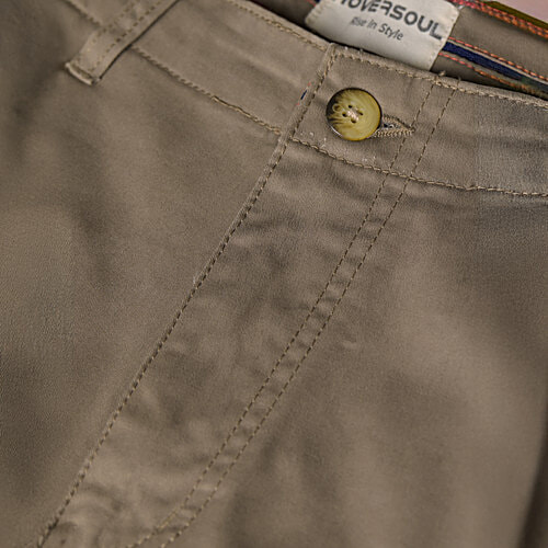 Hoversoul Cotton Lycra Cargo Pants - Khaki, 1 pc (Size - 36) Casual Wear, Comfort for All-Day Wear