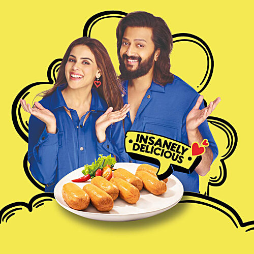 Imagine Plant Based Spiced Sausages, 500 g  38g Protein, 5 Min Ready, 0% GMO, 0% Cholestrol