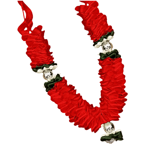 Mayyur Pooja Mala - Red, 20 cm, 1 pc  