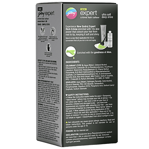 Godrej Expert Rich Creme - Natural Black, 1 pc (50 g + 50 ml each Pack) 