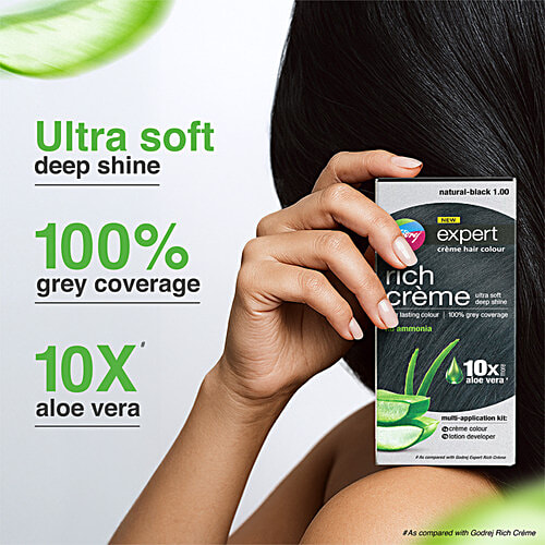 Godrej Expert Rich Creme - Natural Black, 1 pc (50 g + 50 ml each Pack) 