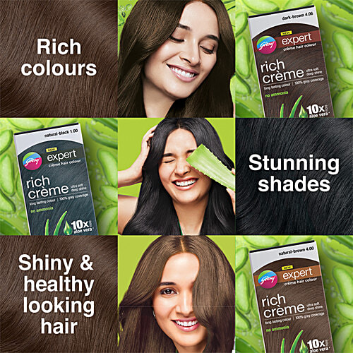Godrej Expert Rich Creme - Natural Black, 1 pc (50 g + 50 ml each Pack) 