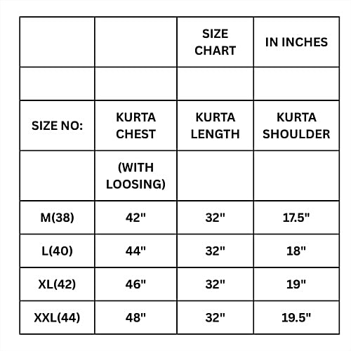 House of Festivals Men's White Short Kurta, 1 pc (Size - XXL) Cotton Blend, Plain Design