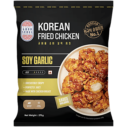 Good Seoul Soy Garlic Korean Fried Chicken, 275 g  Crispy, Juicy