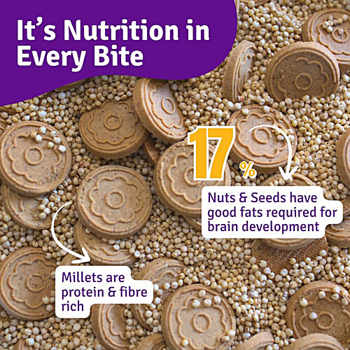 Early Foods Dryfruits & Seeds Millet Jaggery Cookies, 86 g  No Maida, No Refined Sugar, No Additives