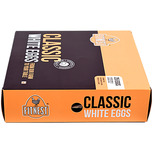 Fitnest Eggs Classic White Eggs, 25 pcs  