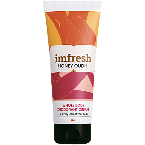 Ayuvya Imfresh Honey Oudh Whole Body Deodorant Cream, 50 g  Alcohol & Paraben Free