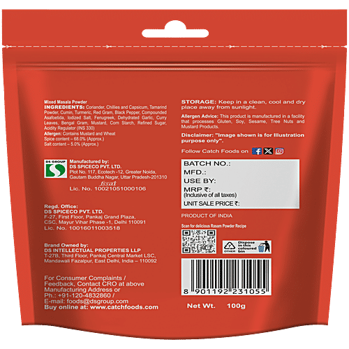 Catch Rasam Powder, 100 g Delivers Rich Aroma & Traditional Taste