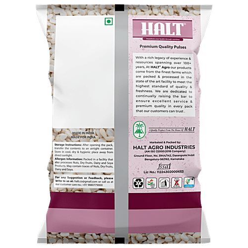 Halt Urad Dal Split, 500 g Pouch 