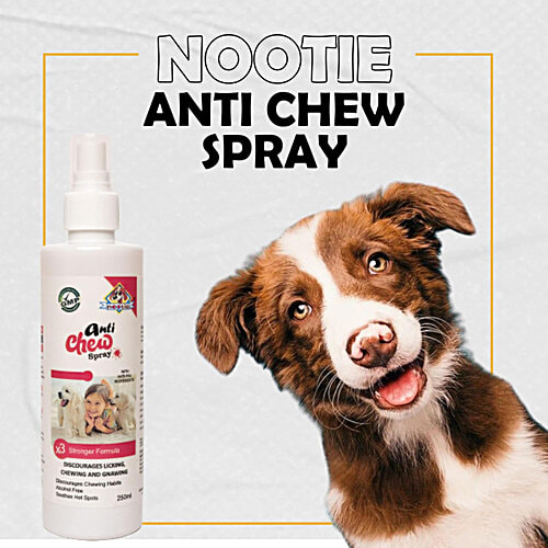 Nootie Anti Chew Spray, 250 ml Stop Biting & Chewing for Dogs & Puppies