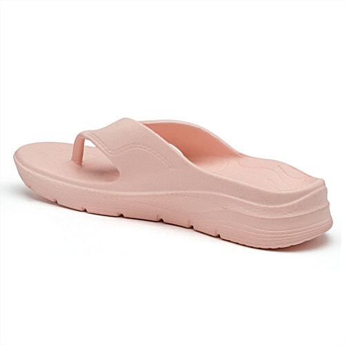 Asian Footwear Indigo-01 Women's Flip Flops - Baby Pink, 1 Pair (UK/IND - 7) Style & Comfort, Lightweight