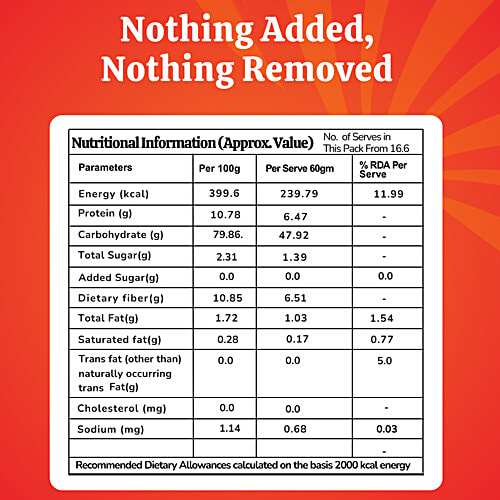 Anugrah Cold Pressed Chakki Atta, 1 kg Hand-Picked Premium MP Wheat, Soft & Tasty Rotis, Full Bran Content, Slow Chakki Process