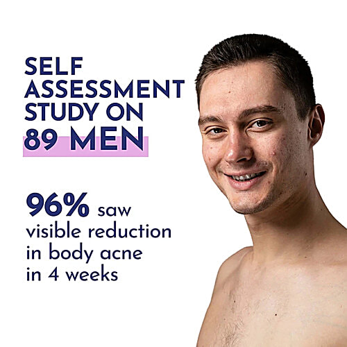 Mannlich 2% Salicylic Acid Acne Free Body Wash - SLS Free, 300 ml Exfoliating, pH Balanced, Dermatologically Tested, 2% Salicylic Acid