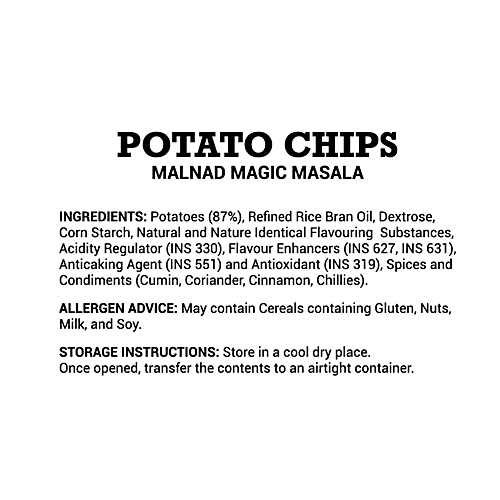 Adukale Malnad Magic Masala Potato Chips, 60 g No Palm Oil