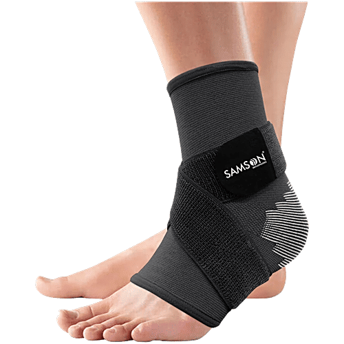 Samson Ankle Support With Binder - Large, 1 pc For Gym & Pain Relief