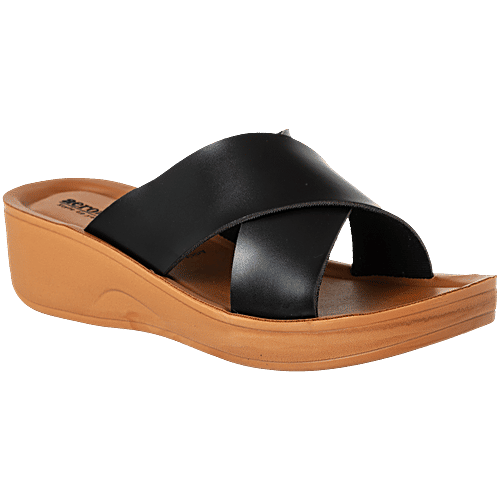 Aerowalk ATB2 Women's Black Wedges, 1 Pair (EU-40/IND-7) For Daily Use