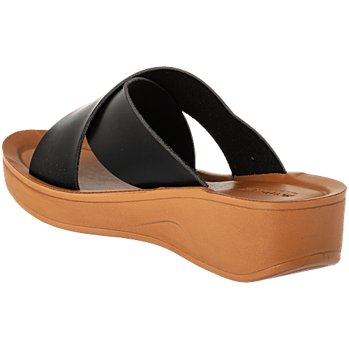 Aerowalk ATB2 Women's Black Wedges, 1 Pair (EU-40/IND-7) For Daily Use