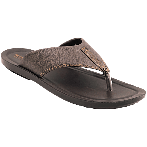 Aerowalk NV58 Men's Casual Brown Slippers, 1 Pair (EU-41/IND-7) For Daily Use