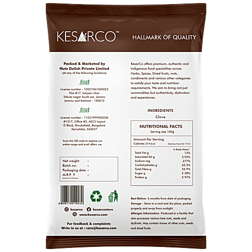 KesarCo Clove, 100 g Pouch