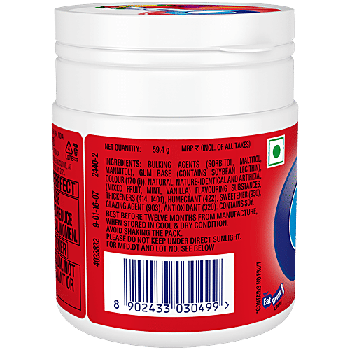 Orbit Mixed Fruit Flavour Chewing Gum, 59.4 g