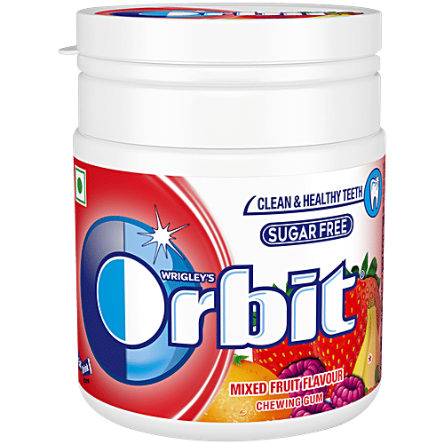 Orbit Mixed Fruit Flavour Chewing Gum, 59.4 g