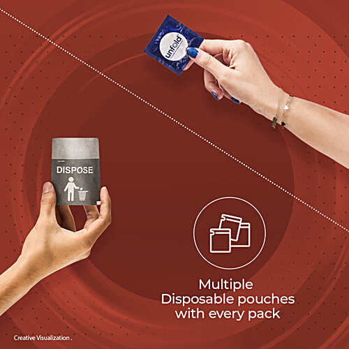 Unfold Chocolate Treat Dotted Condoms, 3 pcs  