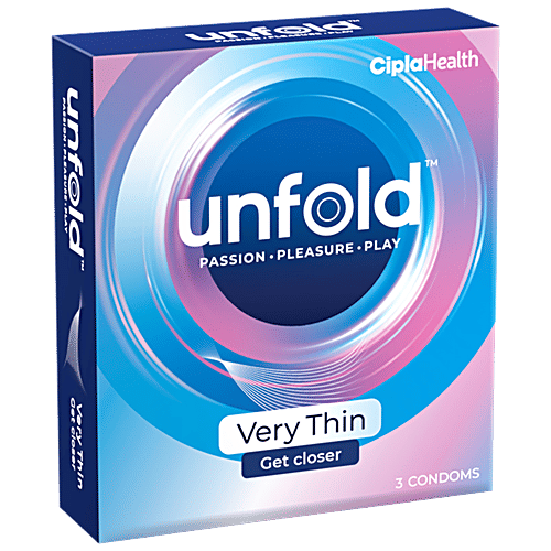 Unfold Very Thin Condoms, 3 pcs