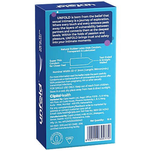 Unfold Very Thin Condoms, 10 pcs