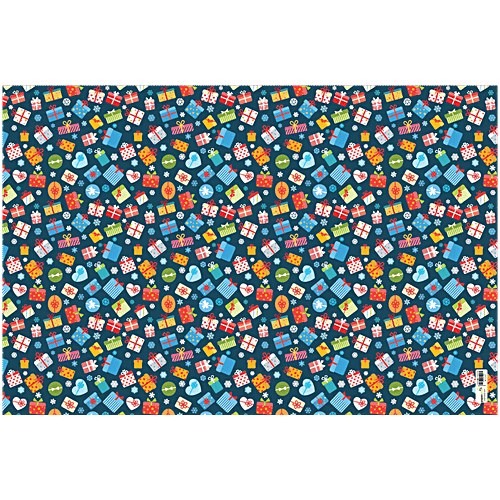PaperPep Gift Boxes Printed Gift Wrapping Paper Sheet Roll - Blue, 73.66x48.26 cm, 5 pcs  