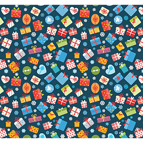 PaperPep Gift Boxes Printed Gift Wrapping Paper Sheet Roll - Blue, 73.66x48.26 cm, 5 pcs  